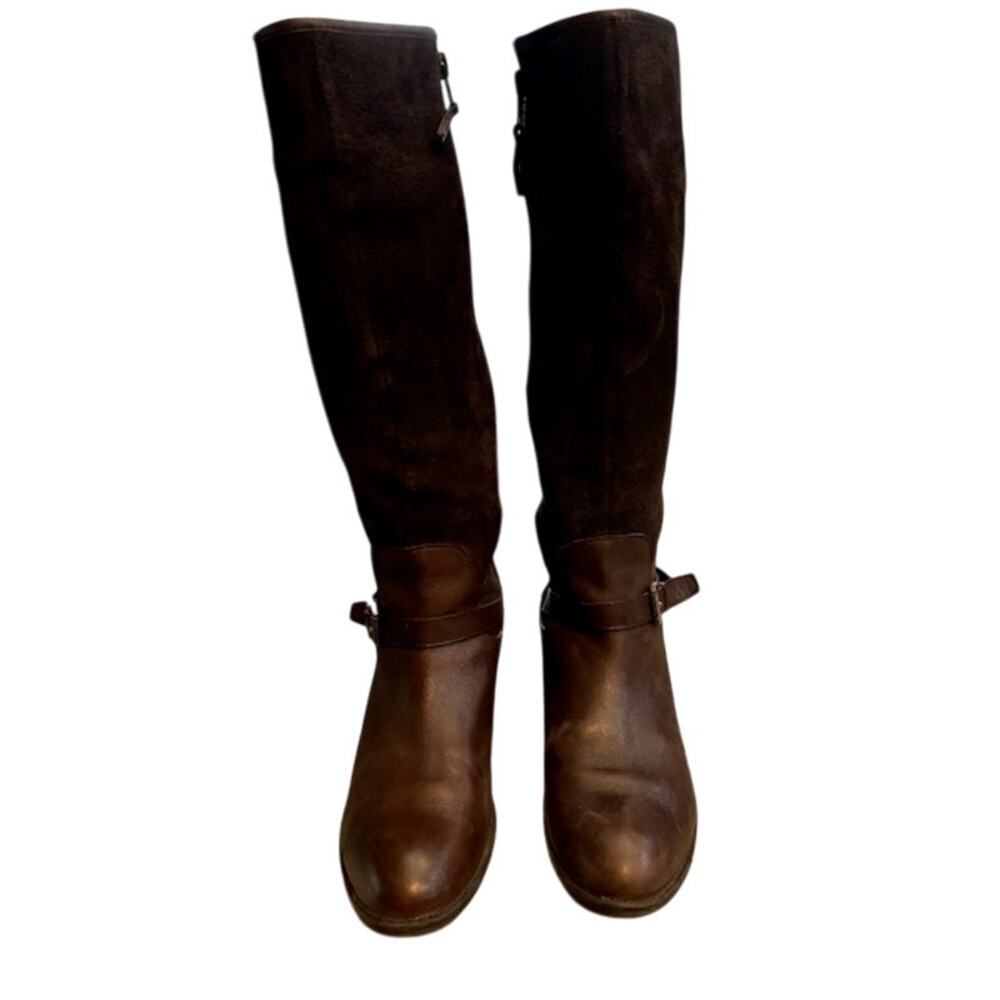 Lauren Ralph Lauren Marion Brown Leather Knee-High Riding Boots Sz. 7B
